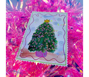 ADVENTSKALENDER 22. Dezember - Stickserie - ITH Postkarte Doodle Rahmen Vol. 2